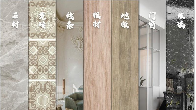 全屋装修材料预算通常可以按照以下比例划分：